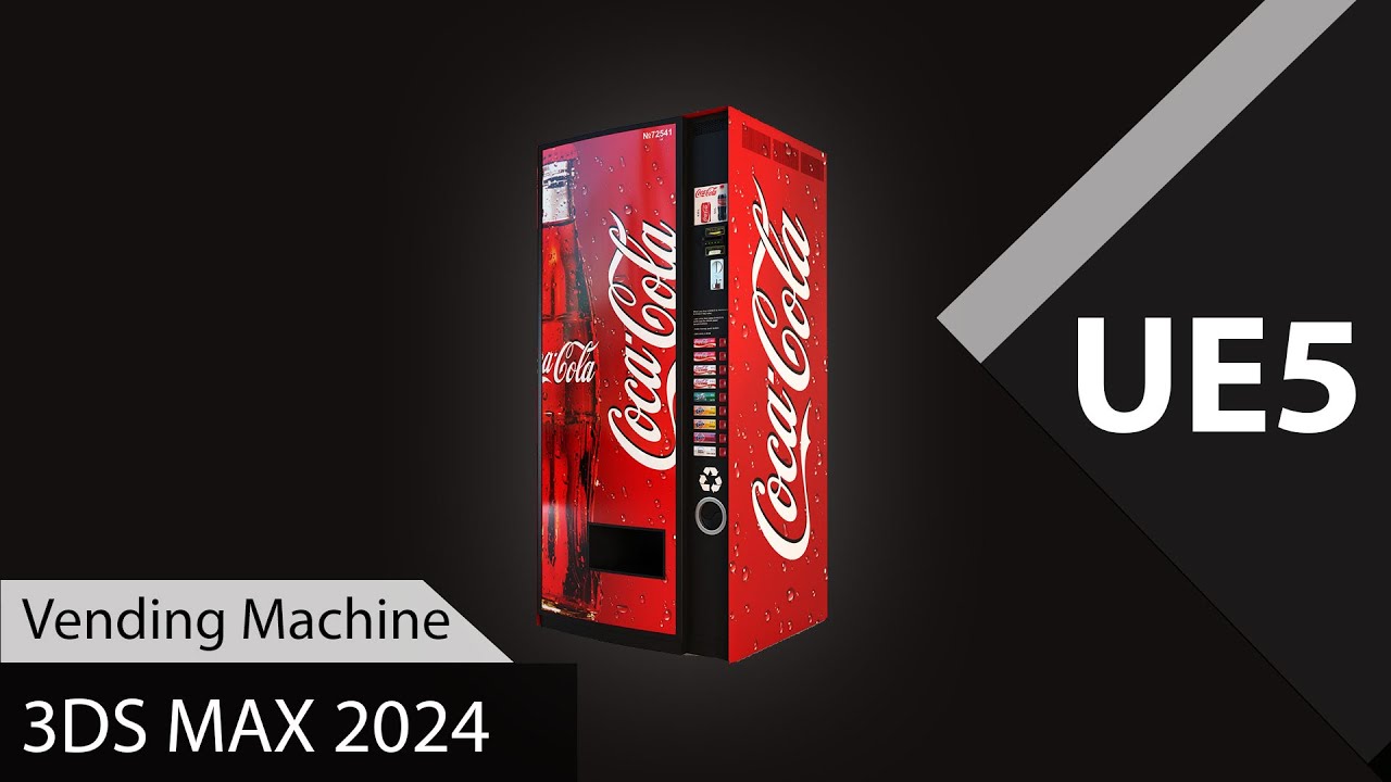 Vending Machine -  3ds Max #Unrealengine5 #3dsmax #gamedevelopement