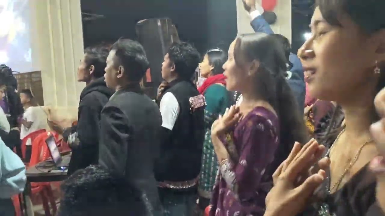 Karbi non ili during 73 SABF AGM at Paklangso Baptist Church by SABYF praise and worship team 