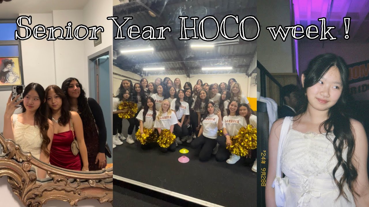 Senior Year HOCO Week Vlog!!! | spirit dress, rally, hoco & more!