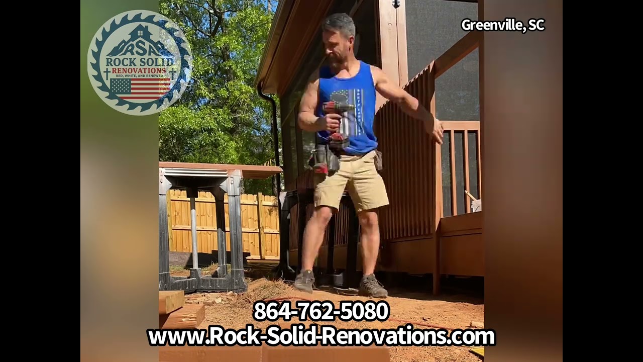 Transformation – outdoor project (Screen Porch and Deck) @RockSolidRenovations 🇺🇸🛠️