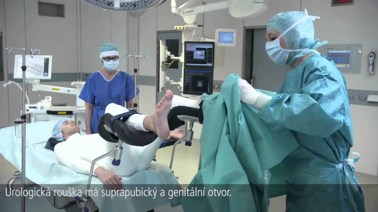 Aplikace urologického setu Foliodrape Protect