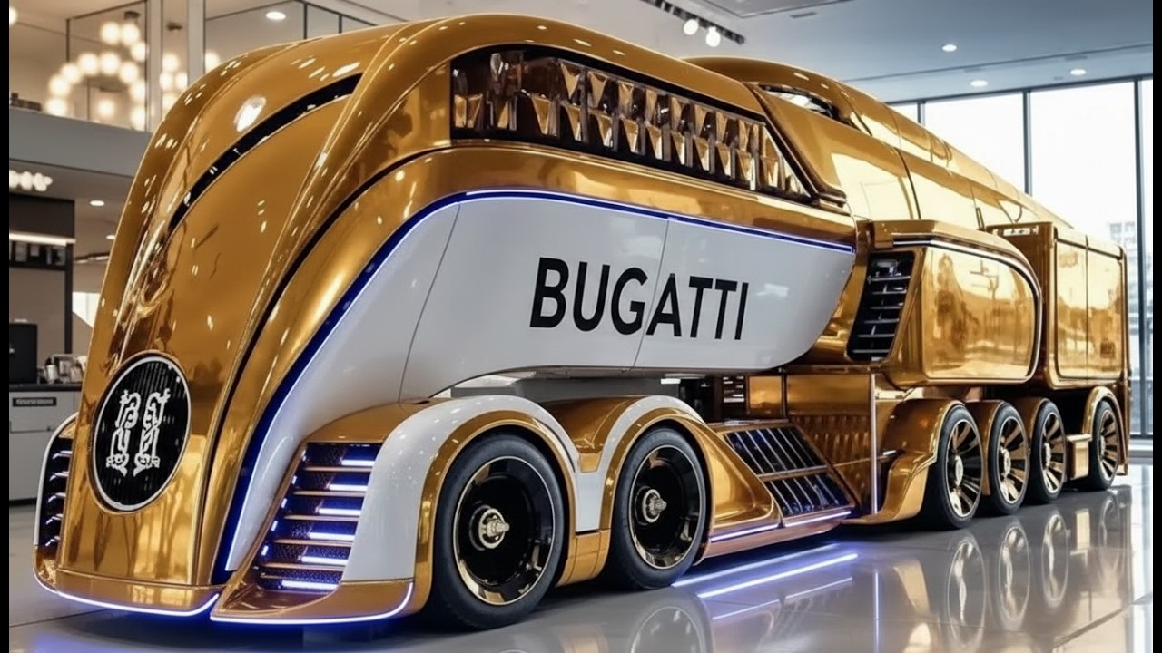 Bugatti Truck Concept 2026 en France 🇫🇷 | Camion de Luxe 5 Millions €, 300 km/h  Design Gold Extrême