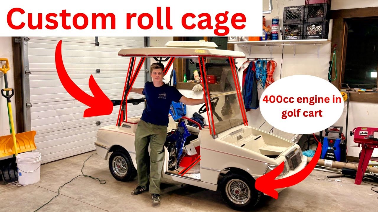 Building a Custom Roll Cage for My 400cc Engine-Swapped Golf Cart