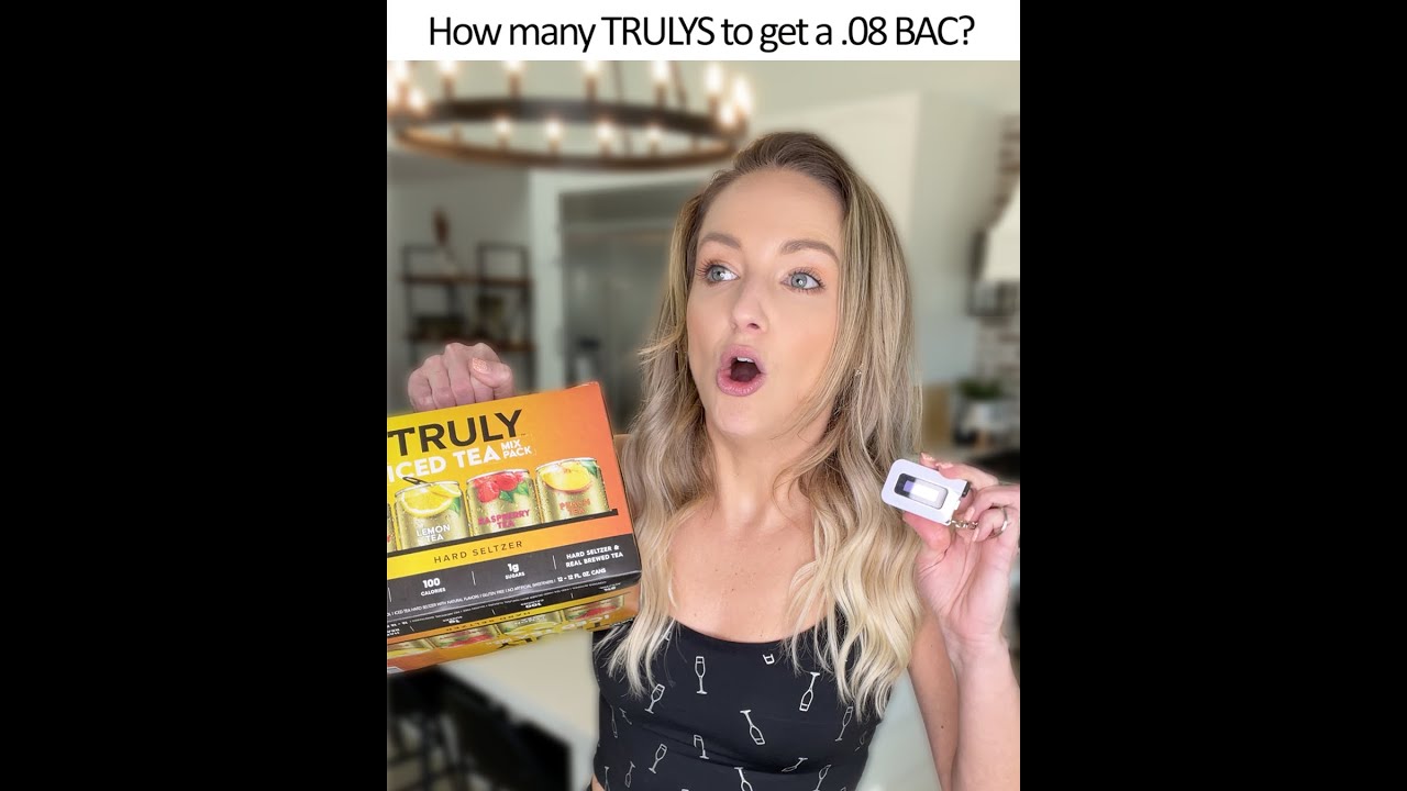 How many Trulys to get a .08% BAC?