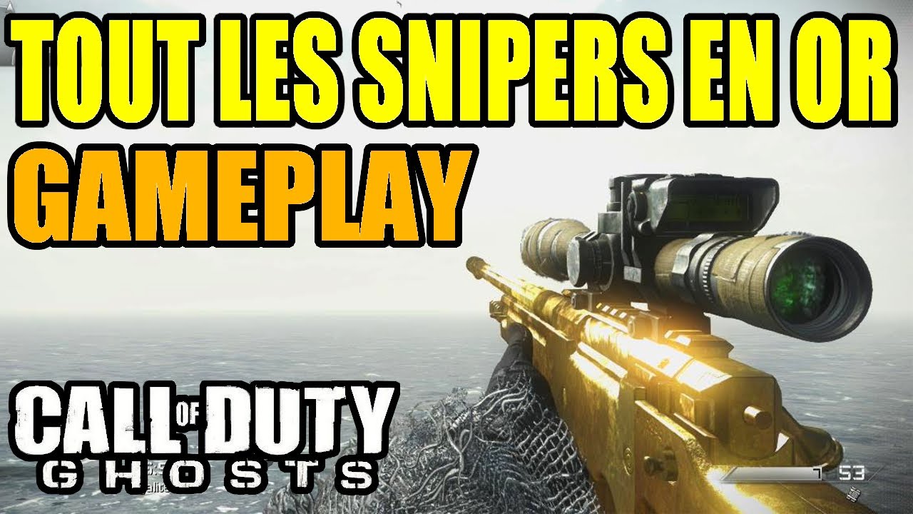 COD GHOSTS : Live avec tout les snipers en Or (Lynx, USR, L115 et VKS) XboxOne | SkyRRoZ #3