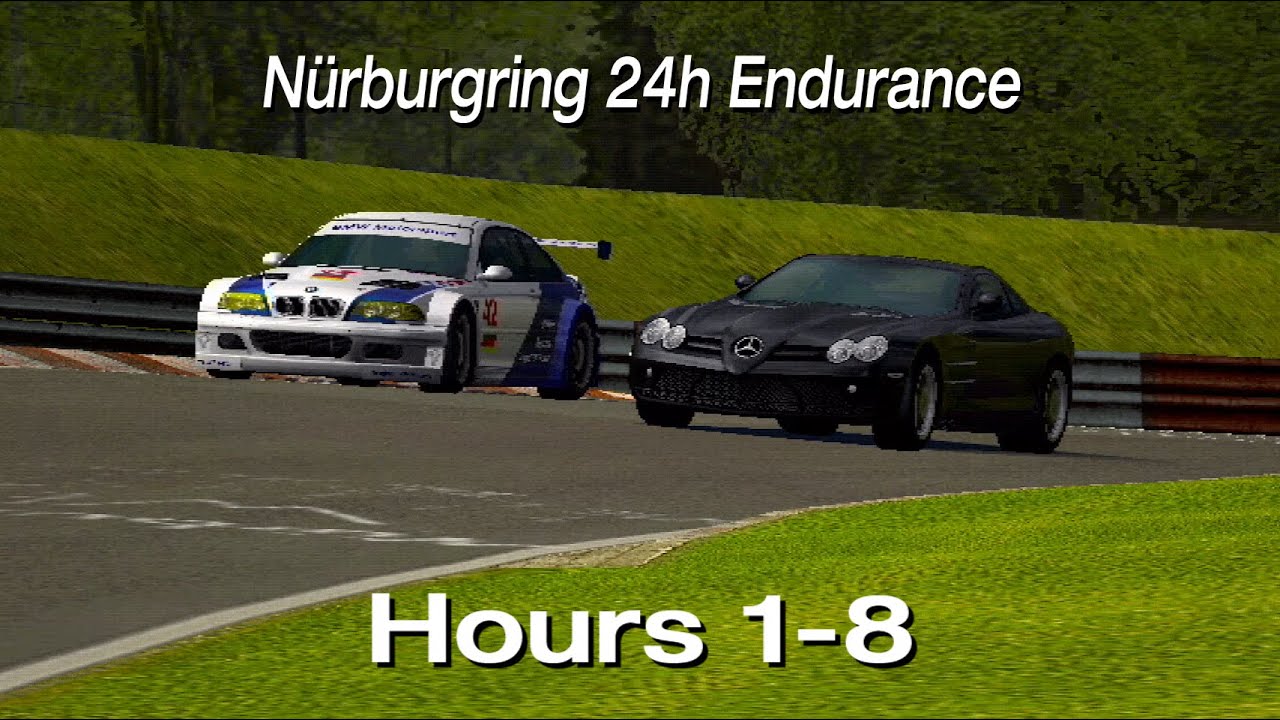 Gran Turismo 4 || B-spec || Bull vs. Razor at 24h of Nürburgring || Hours 1-8
