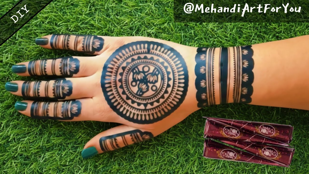 tried meesho reusable mehndi sticker review/how to use mehndi