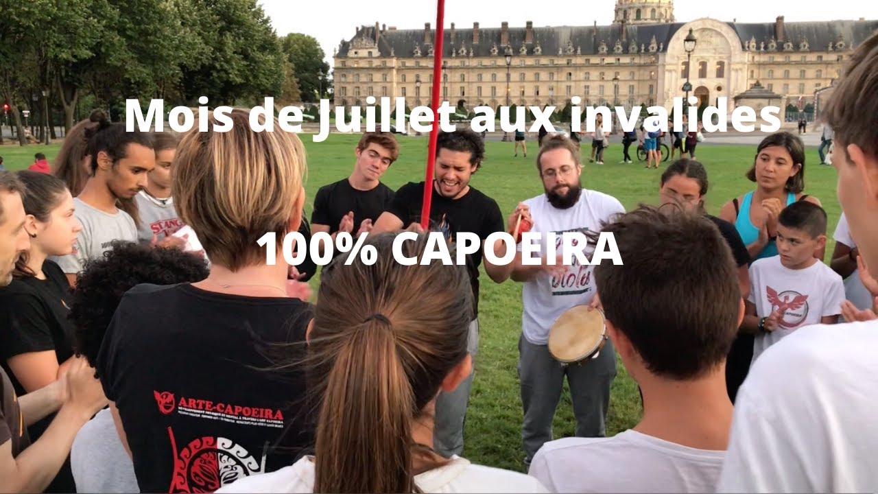100 % Capoeira   Juillet aux Invalides / Entrainements, solo, roda / Capoeira Paris