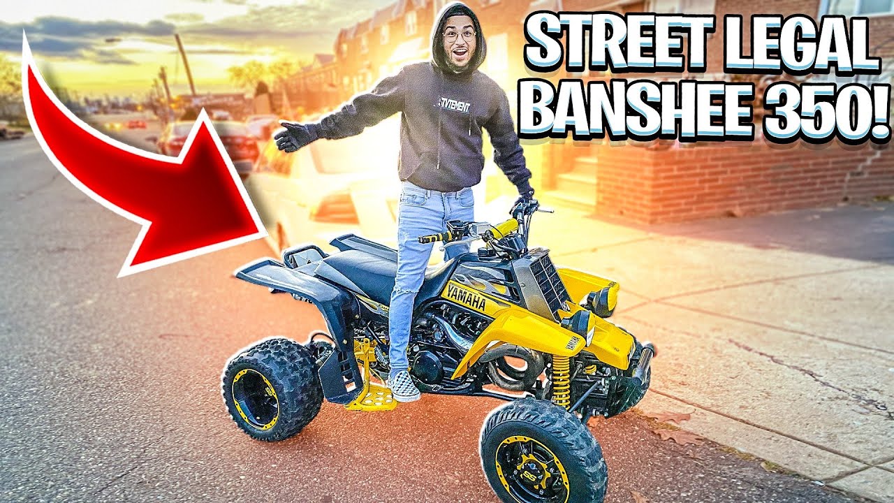 RIDING THE FIRST STREET LEGAL BANSHEE 350 ! | BRAAP VLOGS
