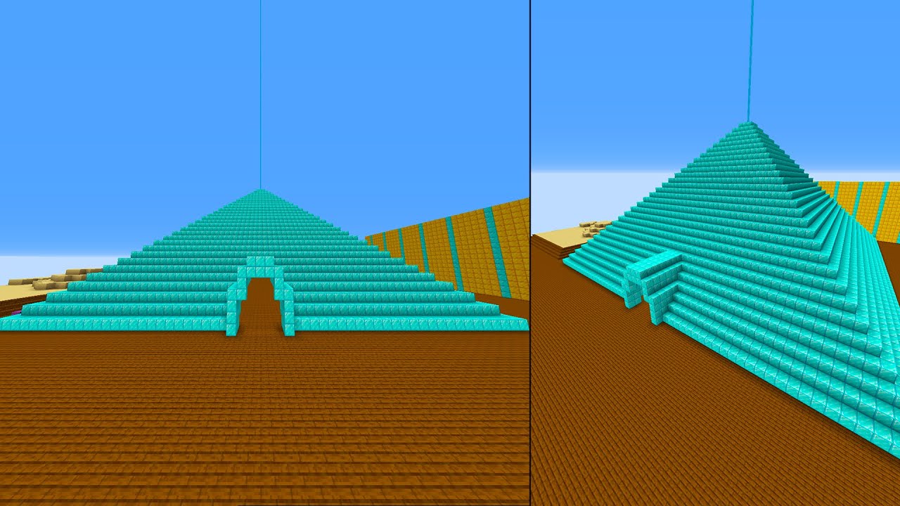 IK BOUW EEN PIRAMIDE VAN DIAMONDS - Minecraft Skyblock