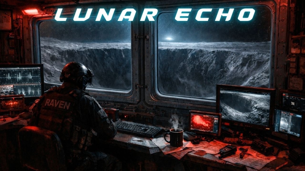 Lunar Echo: Dark Ambient Outpost Isolation Atmosphere | Focus, Study & Relaxation