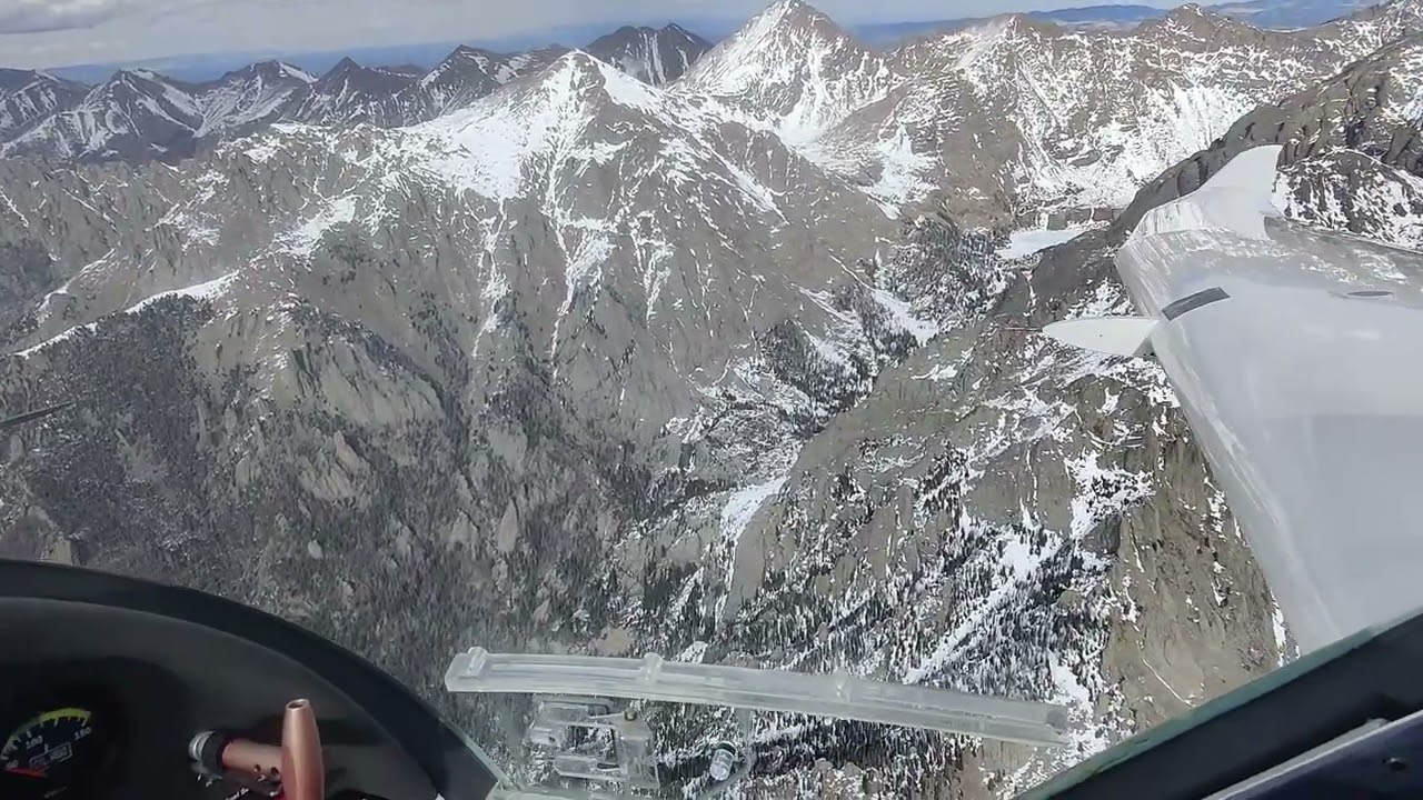 Sangre de Cristo mountain ridge soaring