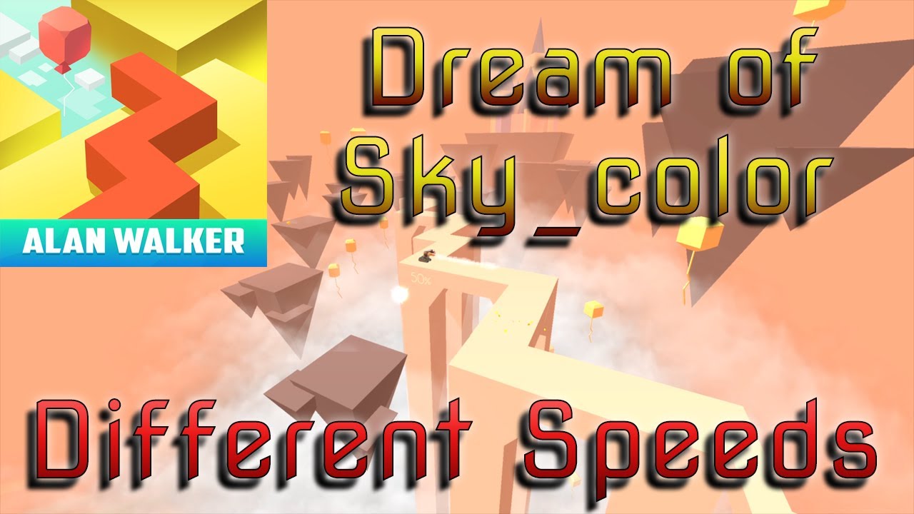 Dancing Line - Dream of Sky_color (Different Speeds)
