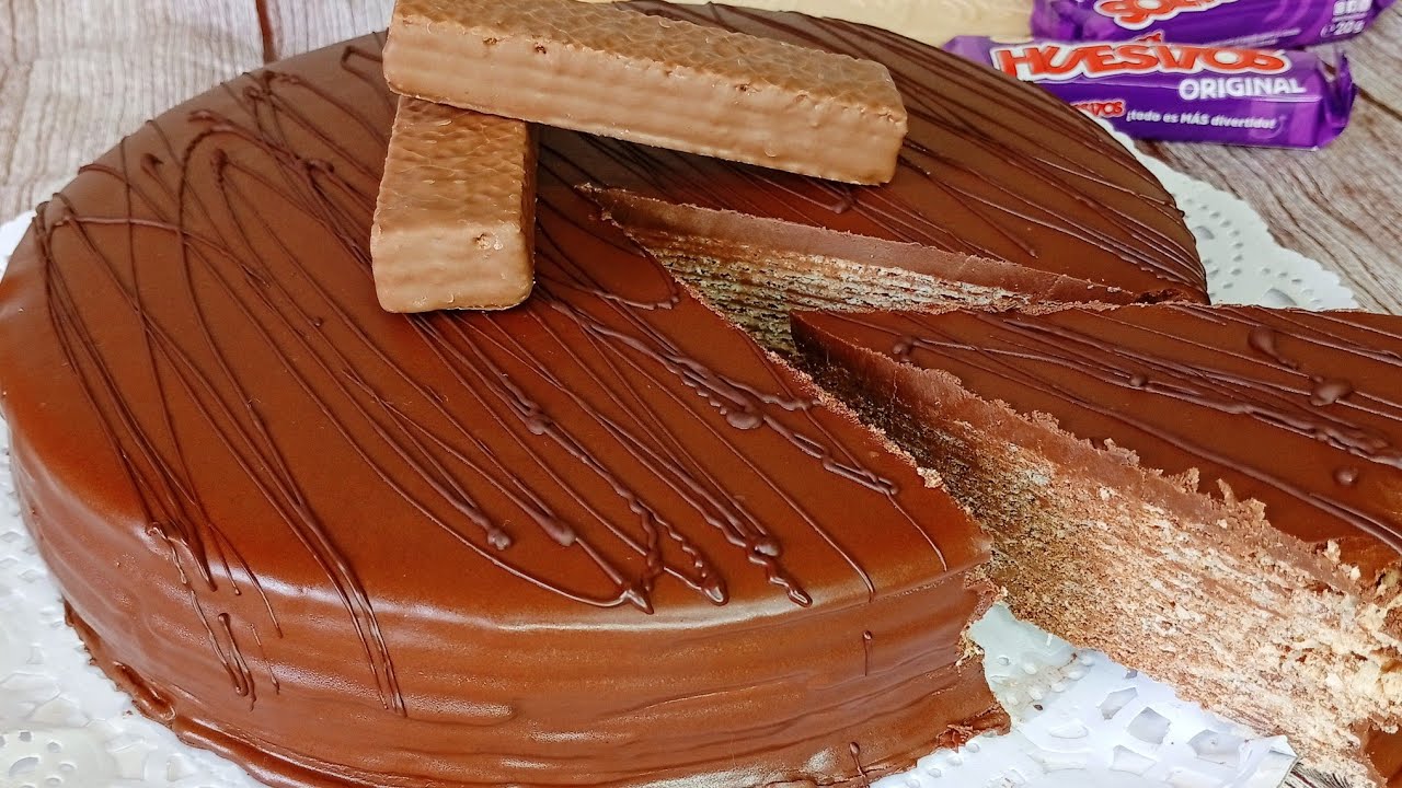 Tarta huesitos de chocolate, fácil, sin horno, sin cocina, sin moldes
