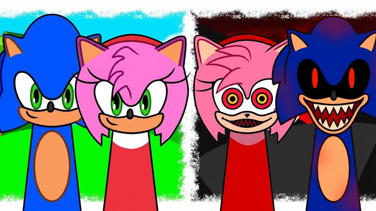 My Sprunki OC: Sonic and Amy Rose (DUO)