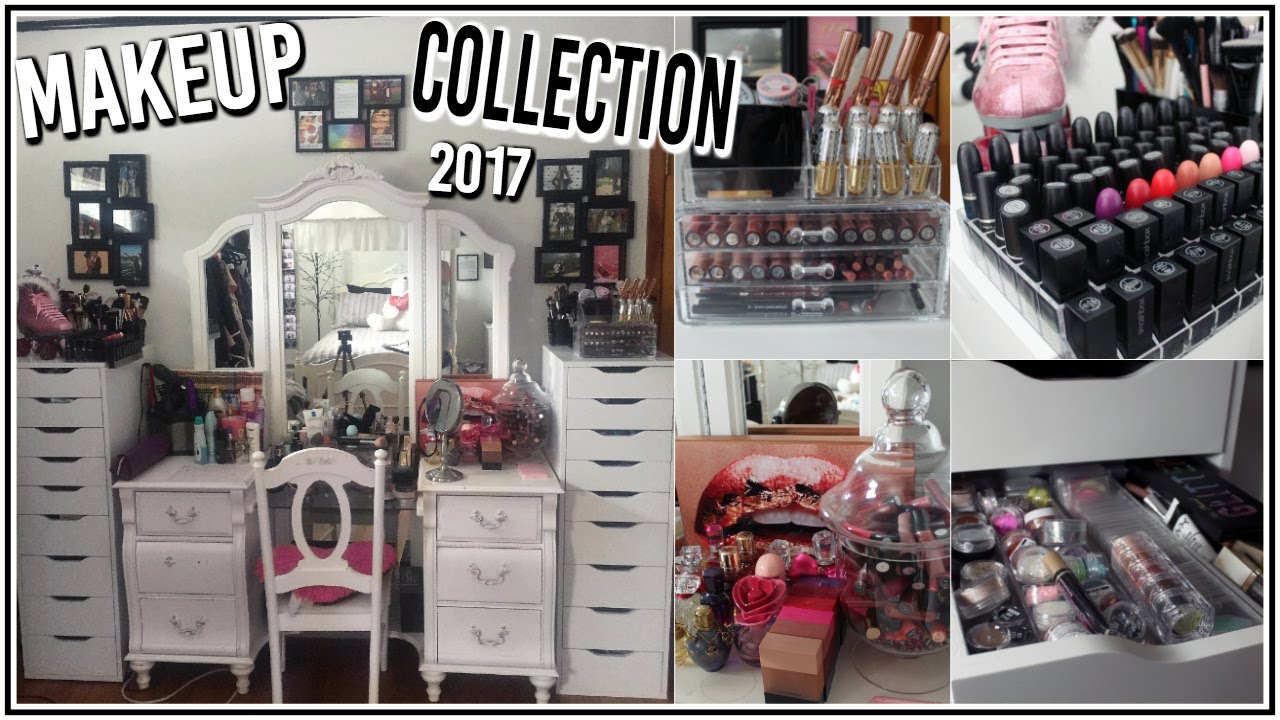 MAKEUP COLLECTION & STORAGE 2017 ♡ Adyel Juergensen