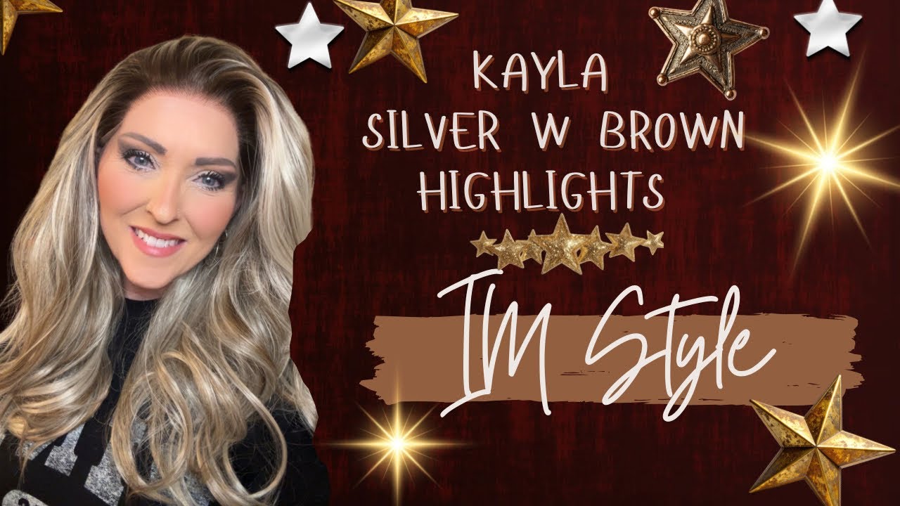 The NEW Kayla Silver w Brown HL ✨Wig Review @imstylewigs 