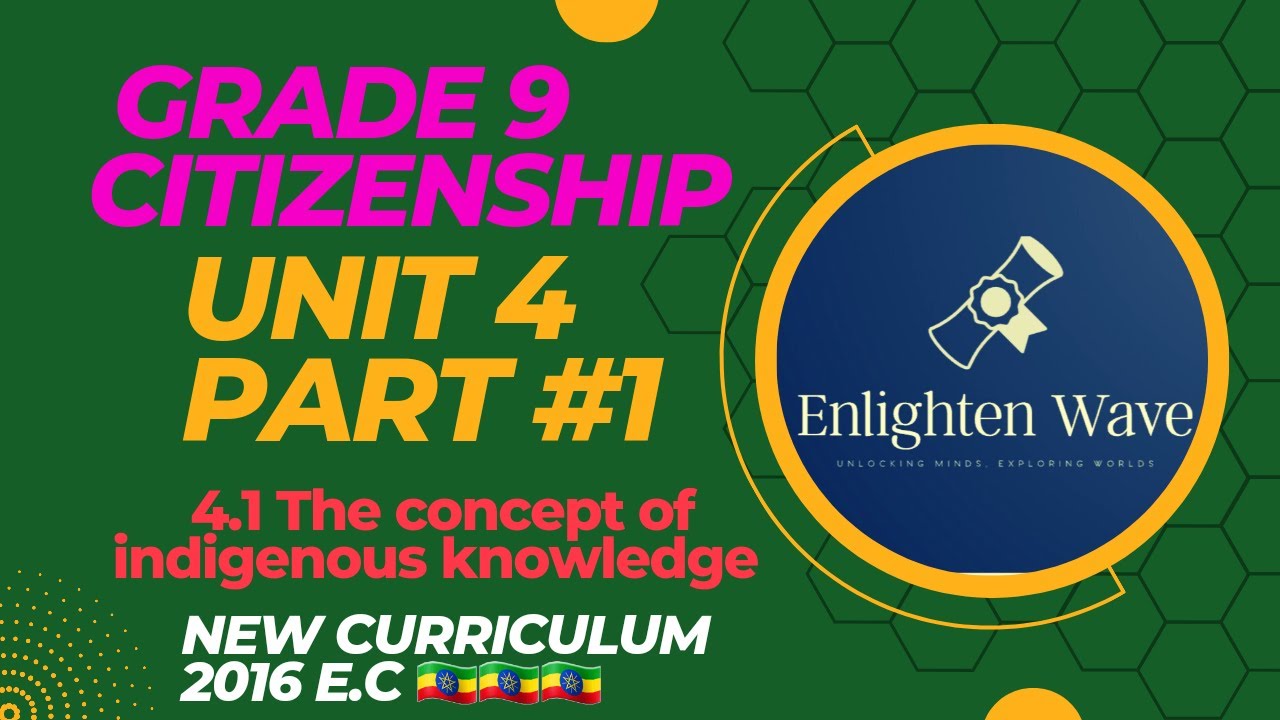 Grade 9 Citizenship Unit 4: 4.1 The concept of indigenous knowledge