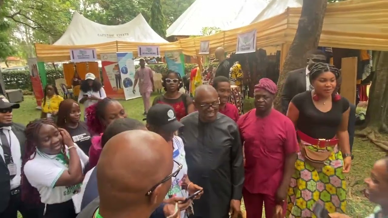 Peter Obi in Enugu | Visits Ofu Obi African Center & Inspects Exhibition Gallery