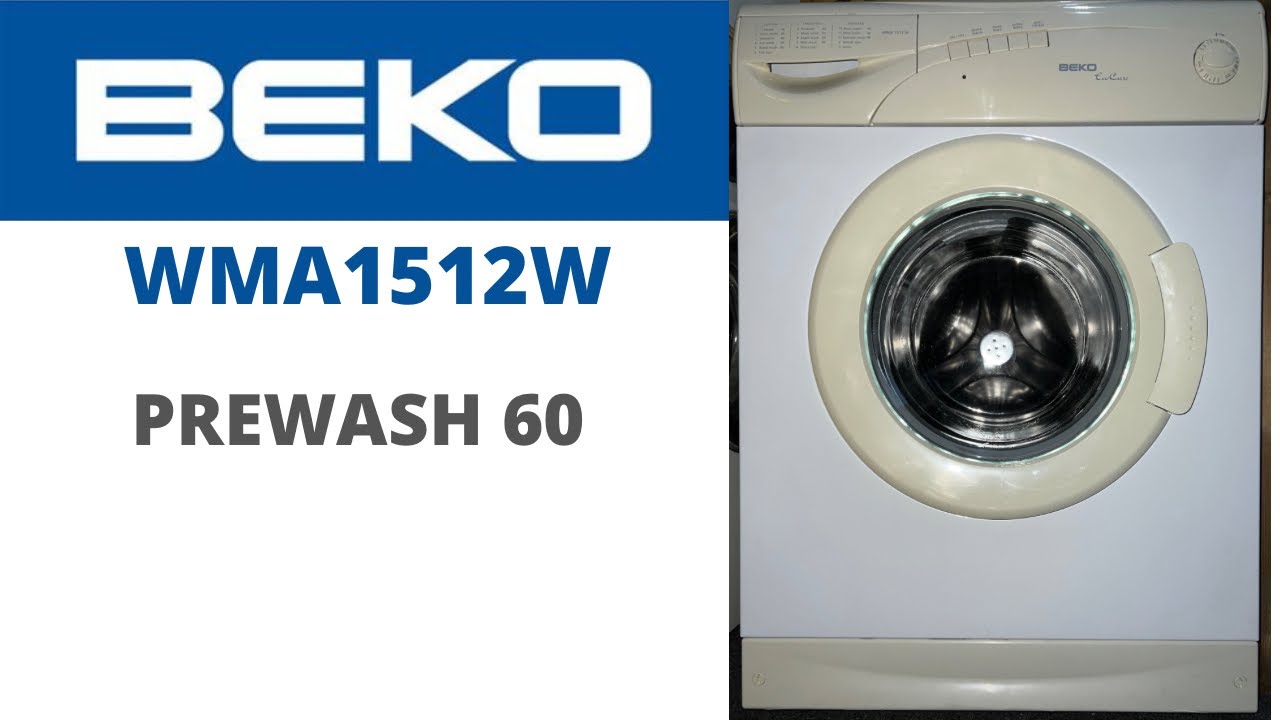 Beko Ecocare WMA1512W Washing Machine - [6] Prewash 60
