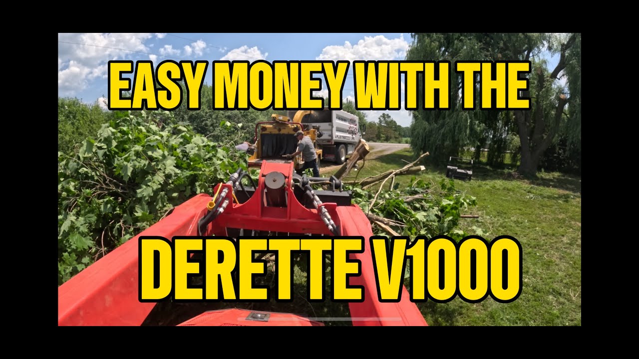 Storm damaged property clean up with the Derette V1000
