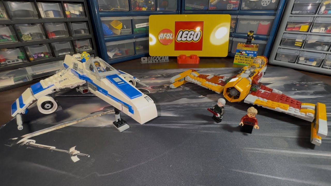 75364 New Republic E-Wing vs. Shin Hati's Starfighter | Lego Star Wars (Real-Time Build)