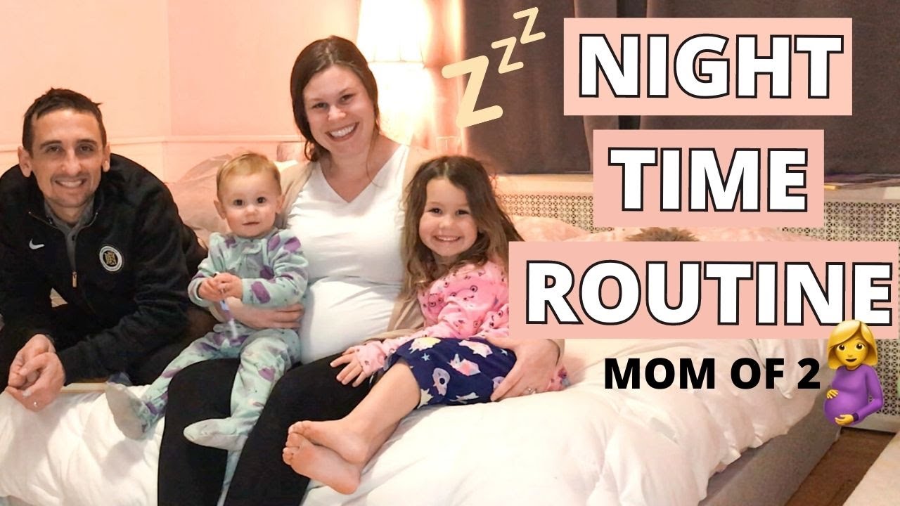 REALISTIC NIGHT TIME ROUTINE WITH 2 KIDS - PREGNANT MOM OF A TODDLER & PRESCHOOLER