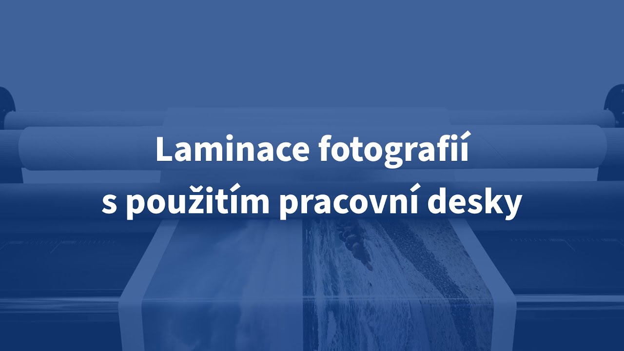 Laminace fotografií s použitím pracovní desky