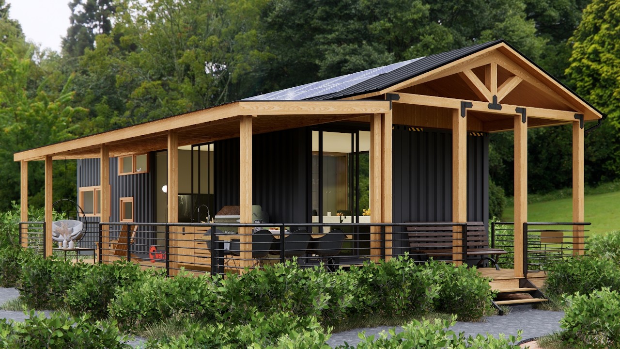 Modern 2x40ft Container House – Functional 2-Bedroom Sustainable Living Design