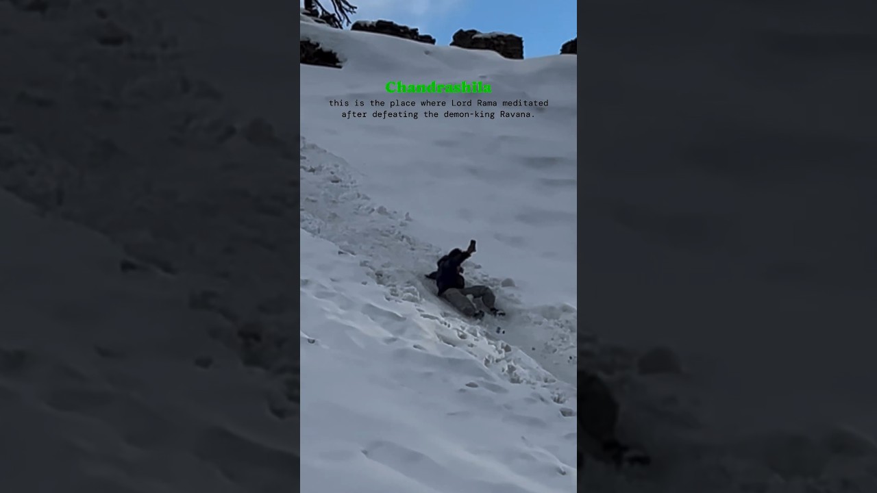 Chandrashila 🔱 ||  12110 ft hight || alone trek || snowfall trek || beginners trek ||