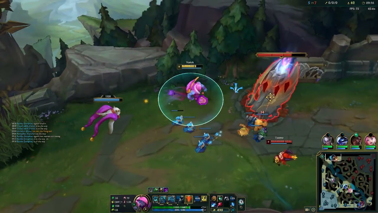 Yorick vs Teemo