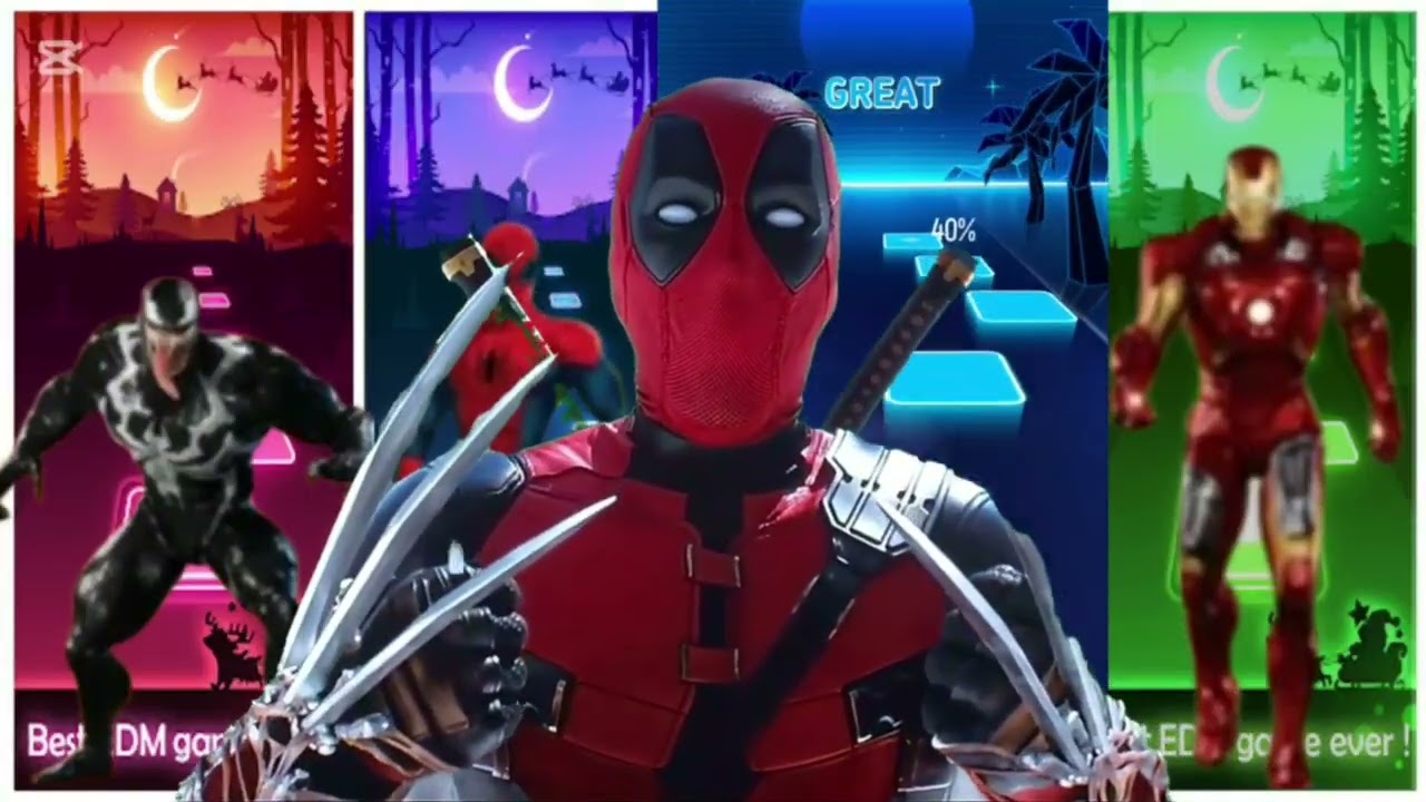 Venom spiderman Deadpool iron man Tales hop Cofen dance part 5