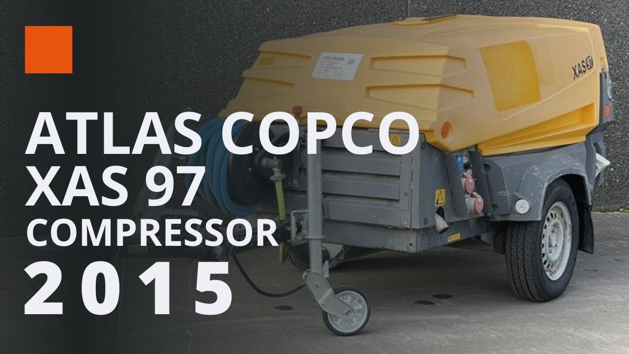 Atlas Copco XAS 97 | Used Mobile Compressor 7 Bar | 2015 | 1,219 Hours