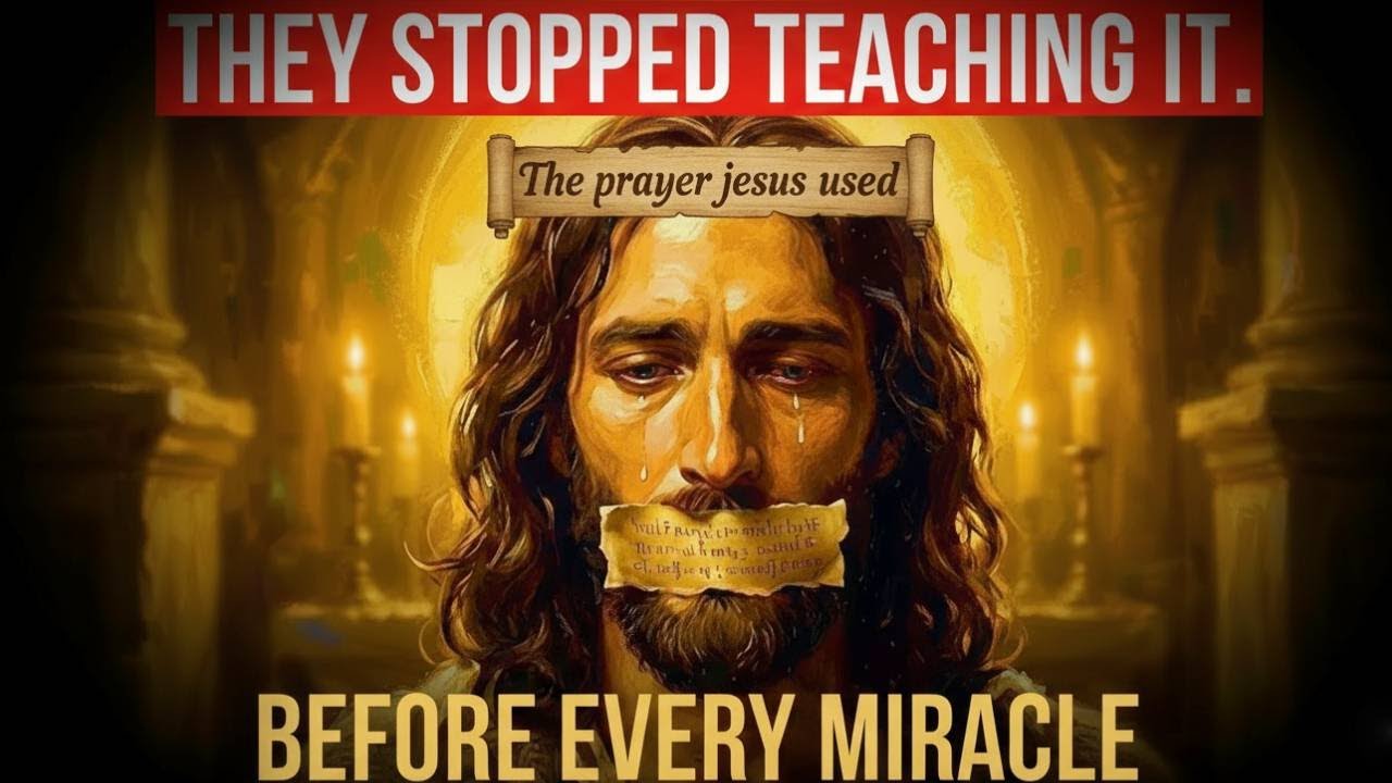 The prayer Jesus used before every miracle  (they stopped teaching it)