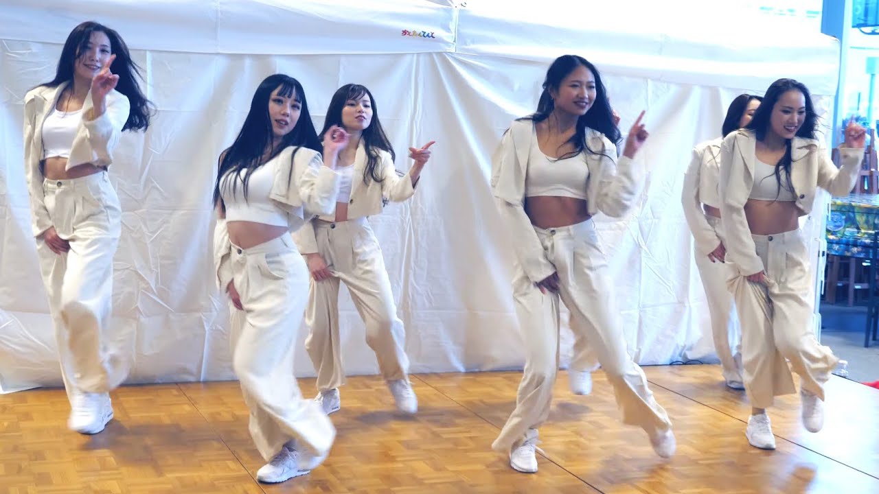 【チアダンス】G.O.W Rouge(ゴウ ルージュ) 「富山駅前 つながる音楽祭」 横動画 2024年3月23日