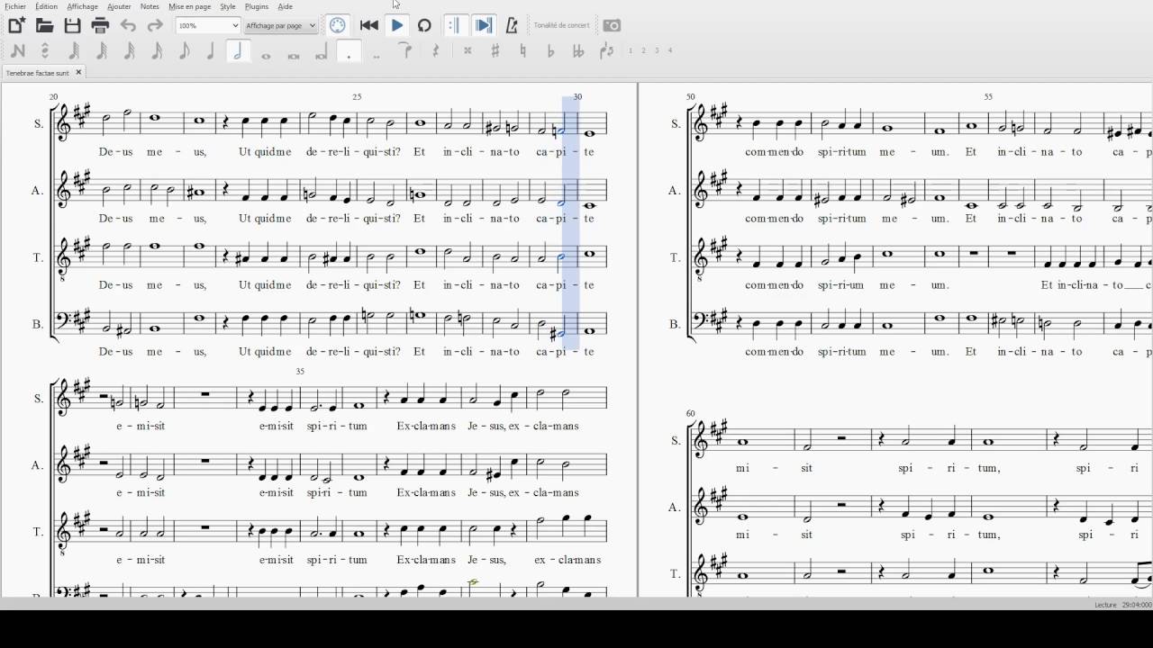 HAYDN - Tenebrae factae sunt -  BASSE voix présentes S A T