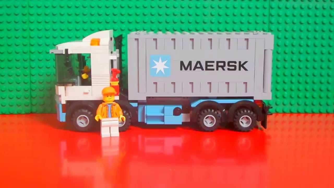 Lego Custom Maersk container truck and trailer