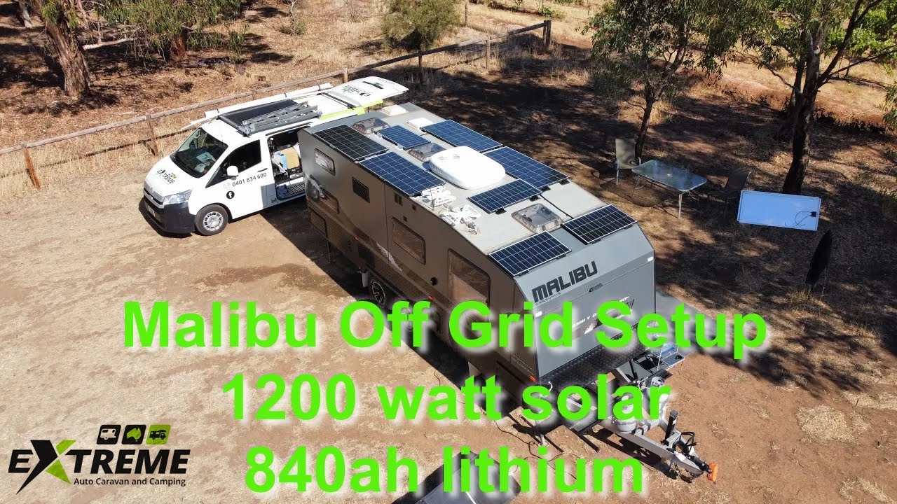 Malibu 1200watt Solar 840ah Off Grid Lithium Setup, runs the Air Conditioner, microwave and more..