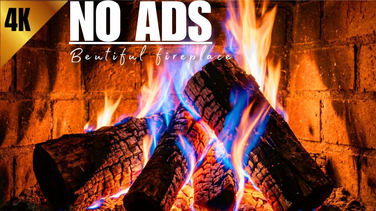 🔥 🔥  amazing fireplace with unique sound | the coolest relaxing fire sound 4K