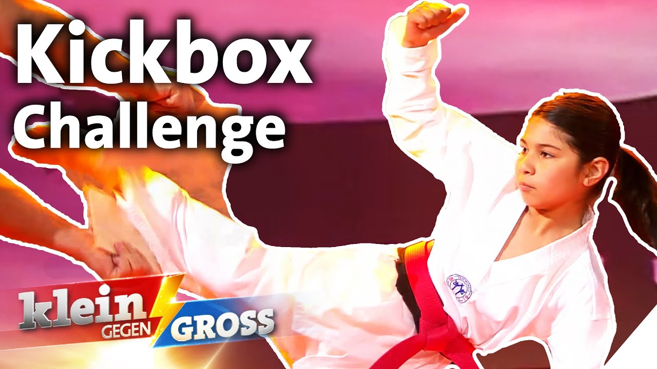 Bretter durchtreten gegen Kickbox-Weltmeisterin! | Klein gegen Groß