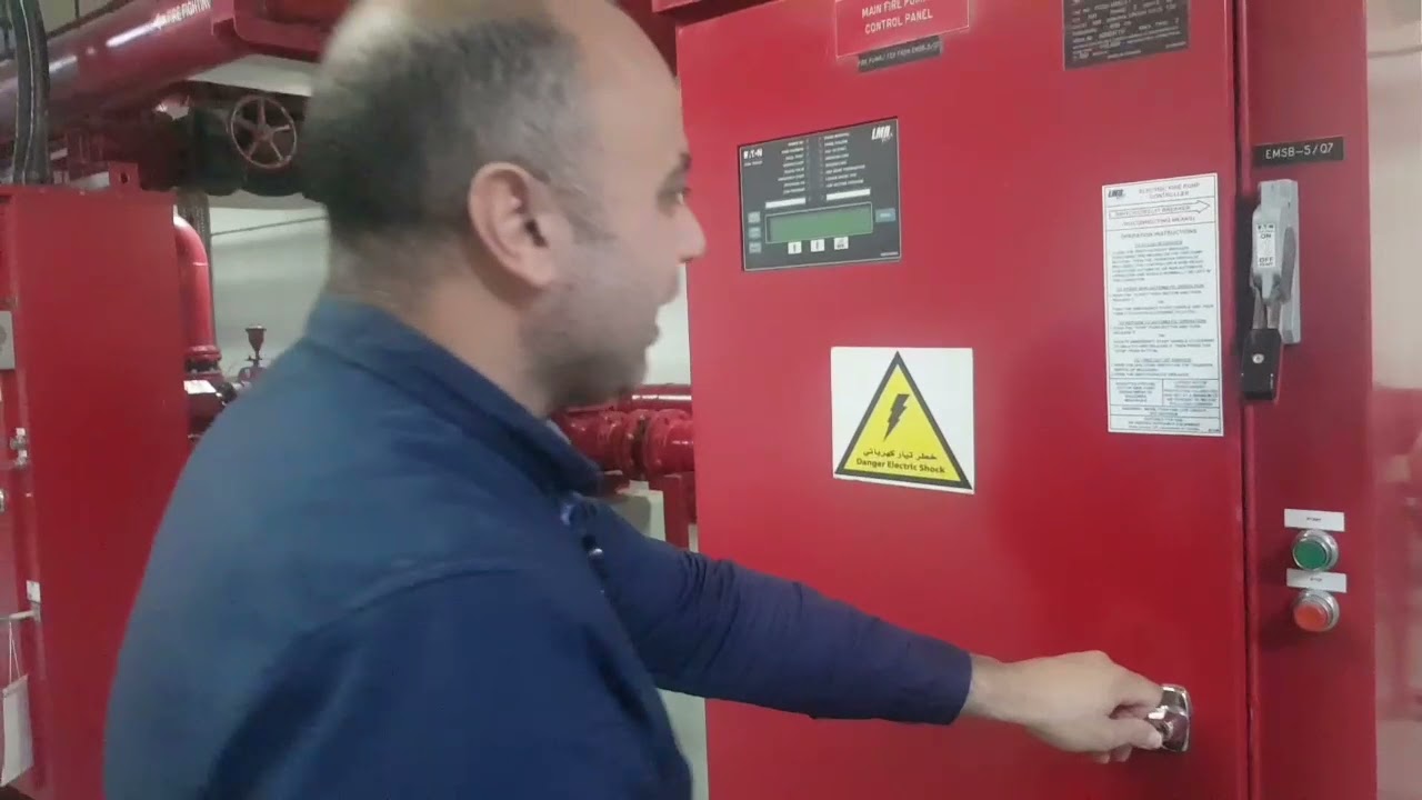 لوحة التحكم للمضخة أطفاء الحريق fire fighting control panel specification