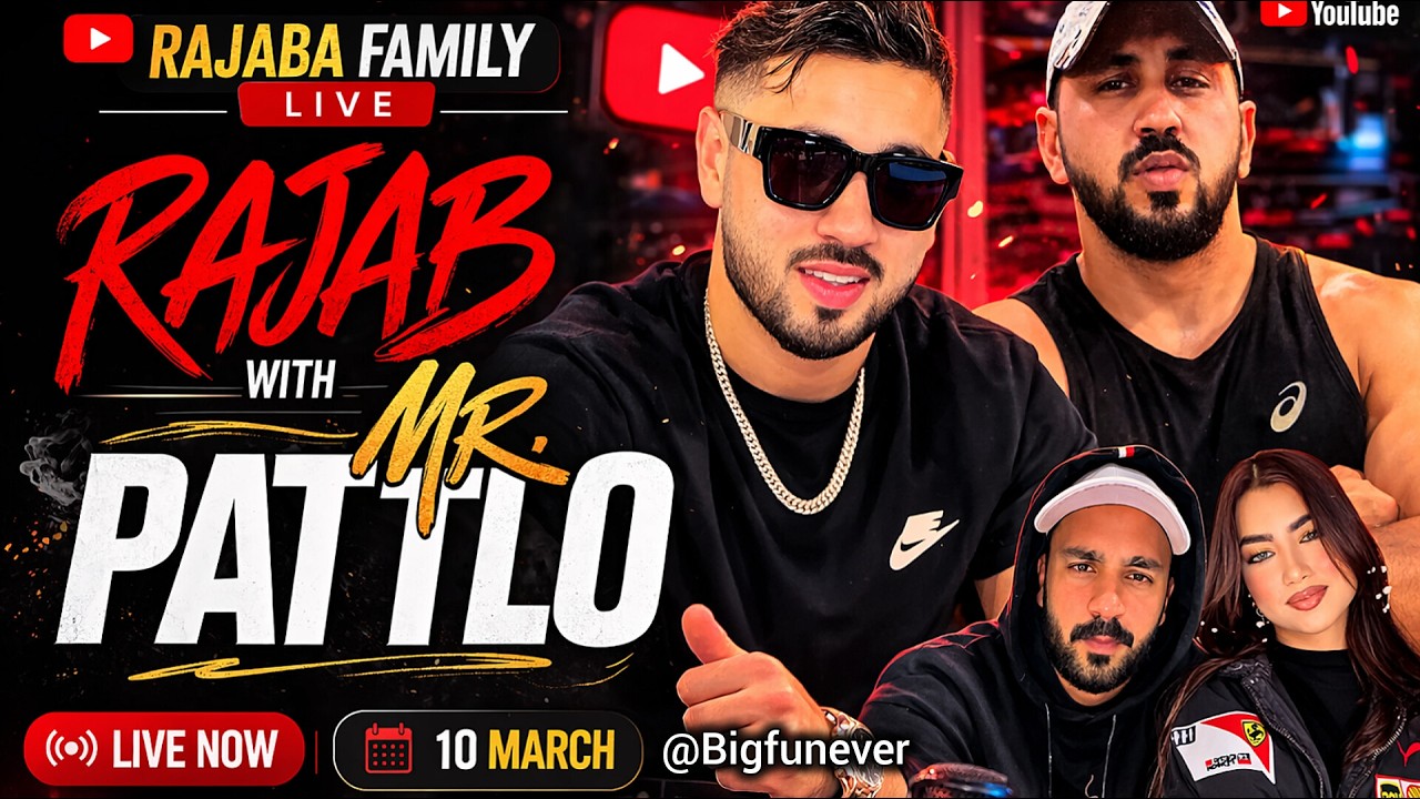 RAJAB'S FAMILY LIVE 🔥 PK Battles , Rajab Live with Mr Pattlo | Huge Gifting & Non-Stop Fun, 😍10March
