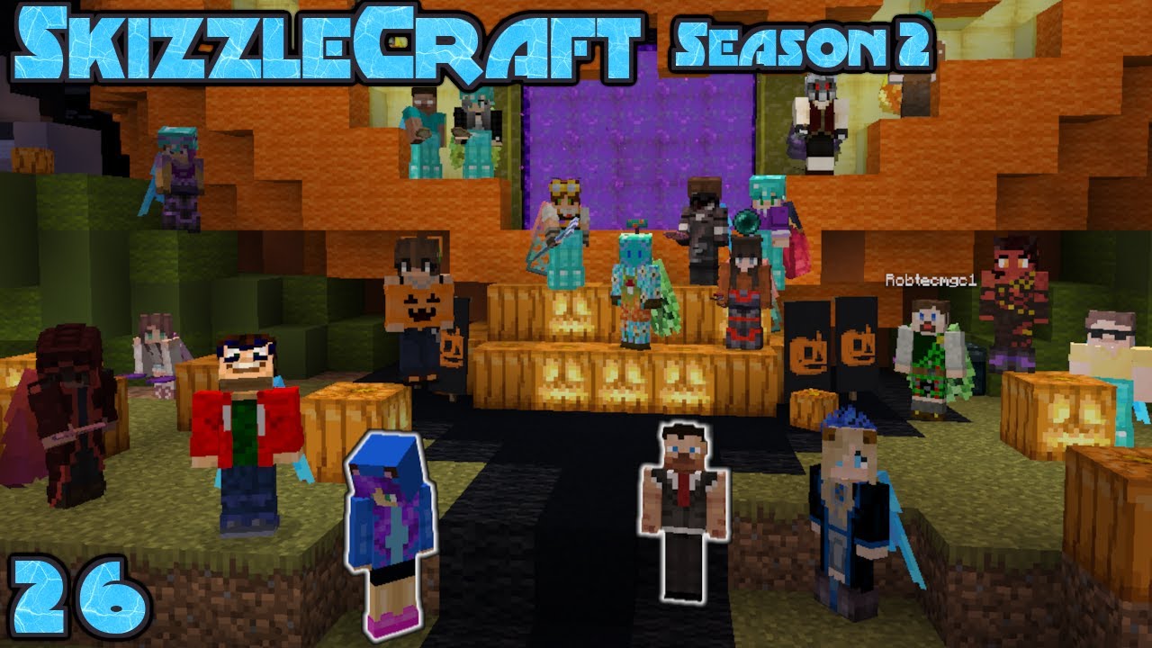 Skizzleman's Halloween Tour & The Head Games | SkizzleCraft Season 2 | Hogwarts Base | Ep 26