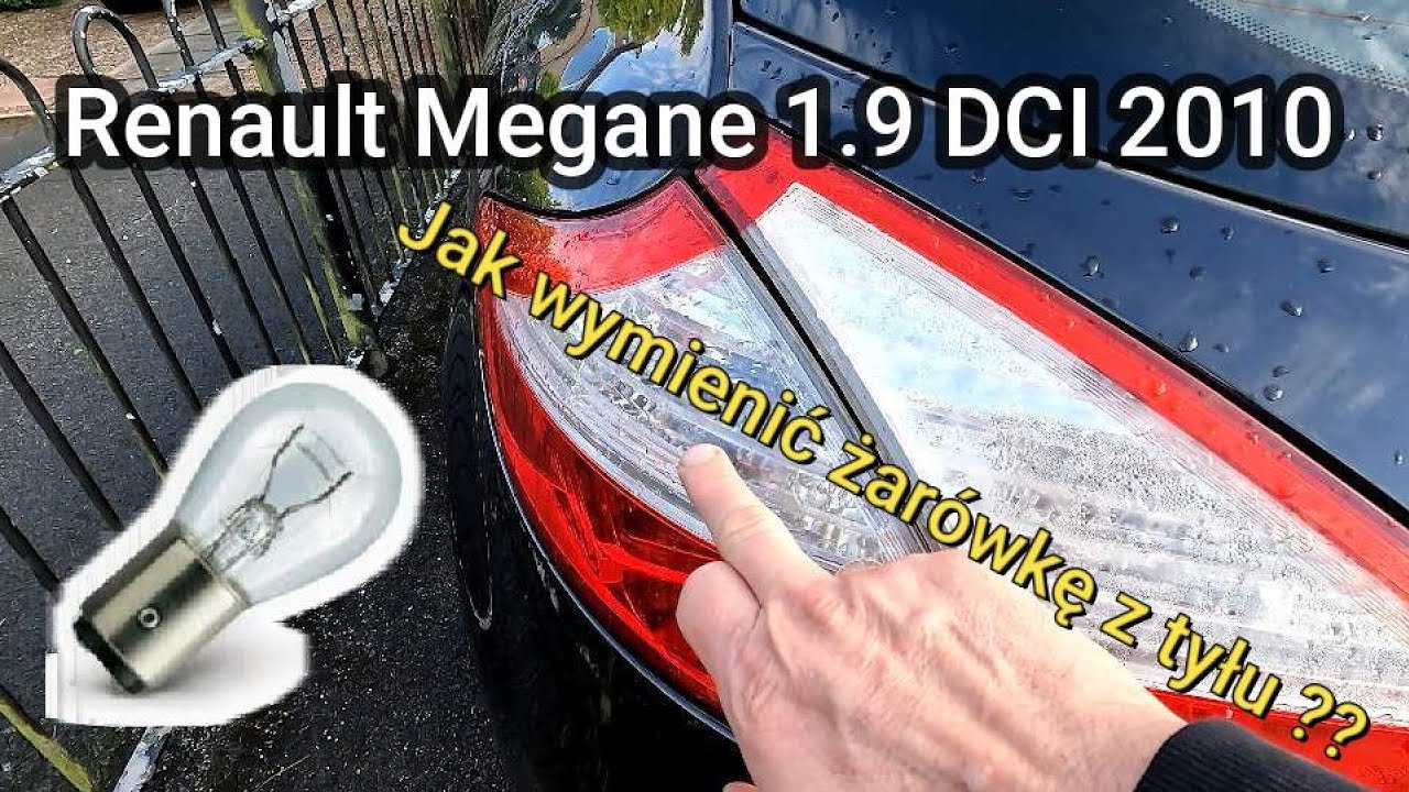 Рено Меган 1.9DCI 2010 г. как заменить лампочку??