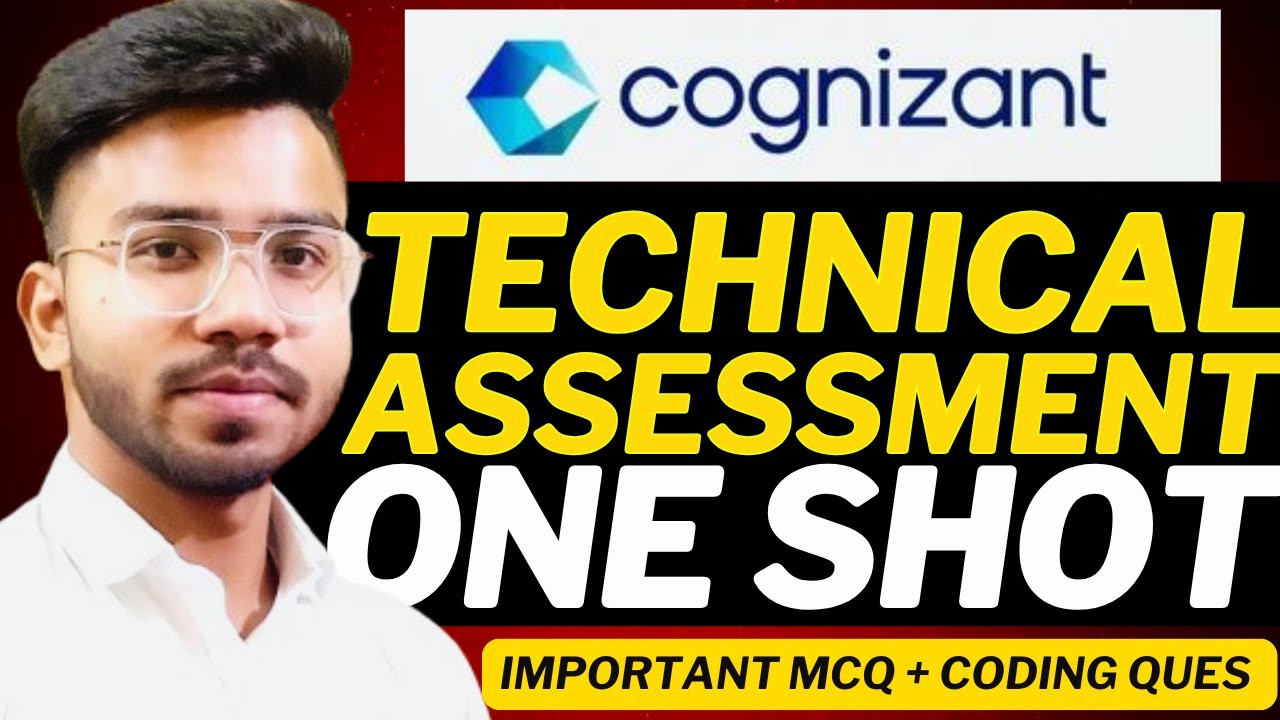 Cognizant  Technical Assessment Questions One Shot | Exact Questions !!