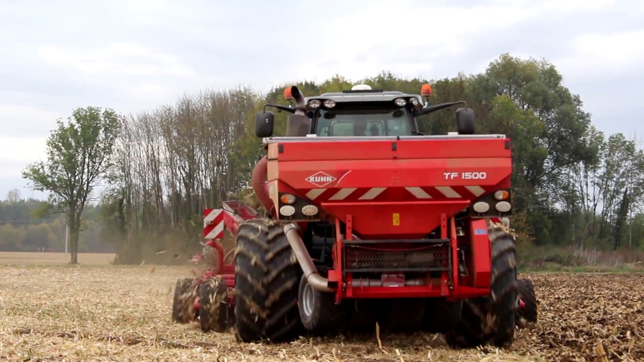 Semis direct de blé sur maïs avec un semavator 4 mètres | Massey Ferguson 7726 | Kuhn TF1500
