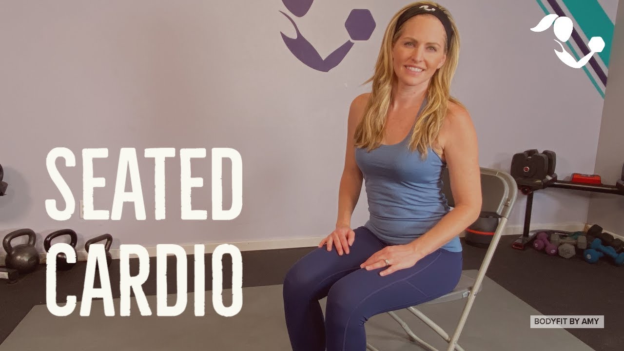 10 Minute BodySit Seated Cardio Workout:  Home Chair Workout for all fitness levels.