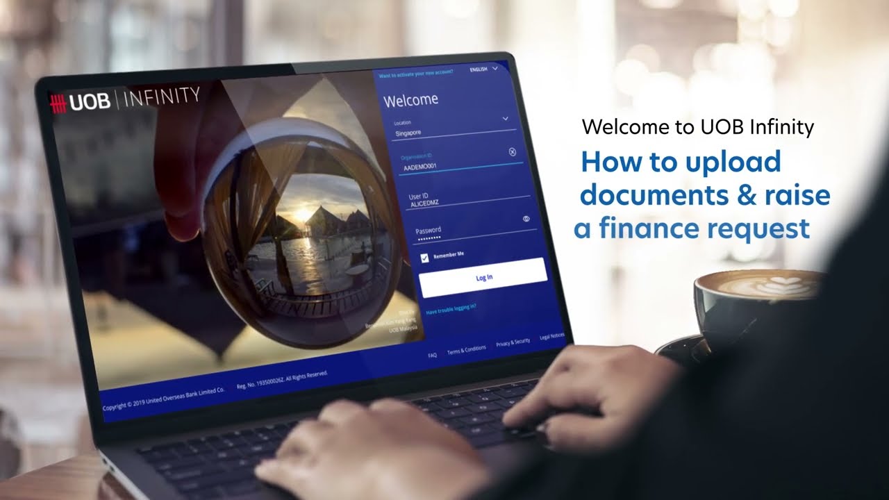 UOB Infinity FSCM &ndash; How to upload document and raise a finance request