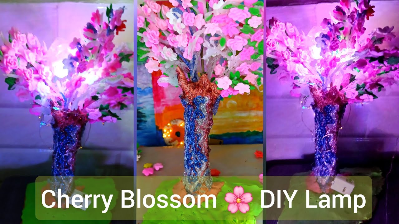 Making a Cherry Blossom 🌸 Tree DIY Lamp| This war is forced!