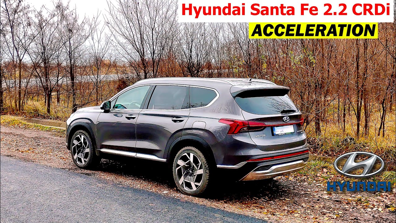 Hyundai Santa Fe 2.2 CRDi acceleration 0-100, 1/4 mile, 60-100, 80-120 | AWD | 2022 | GPS results